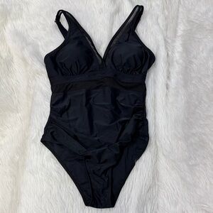 Black One-Piece Swimsuit